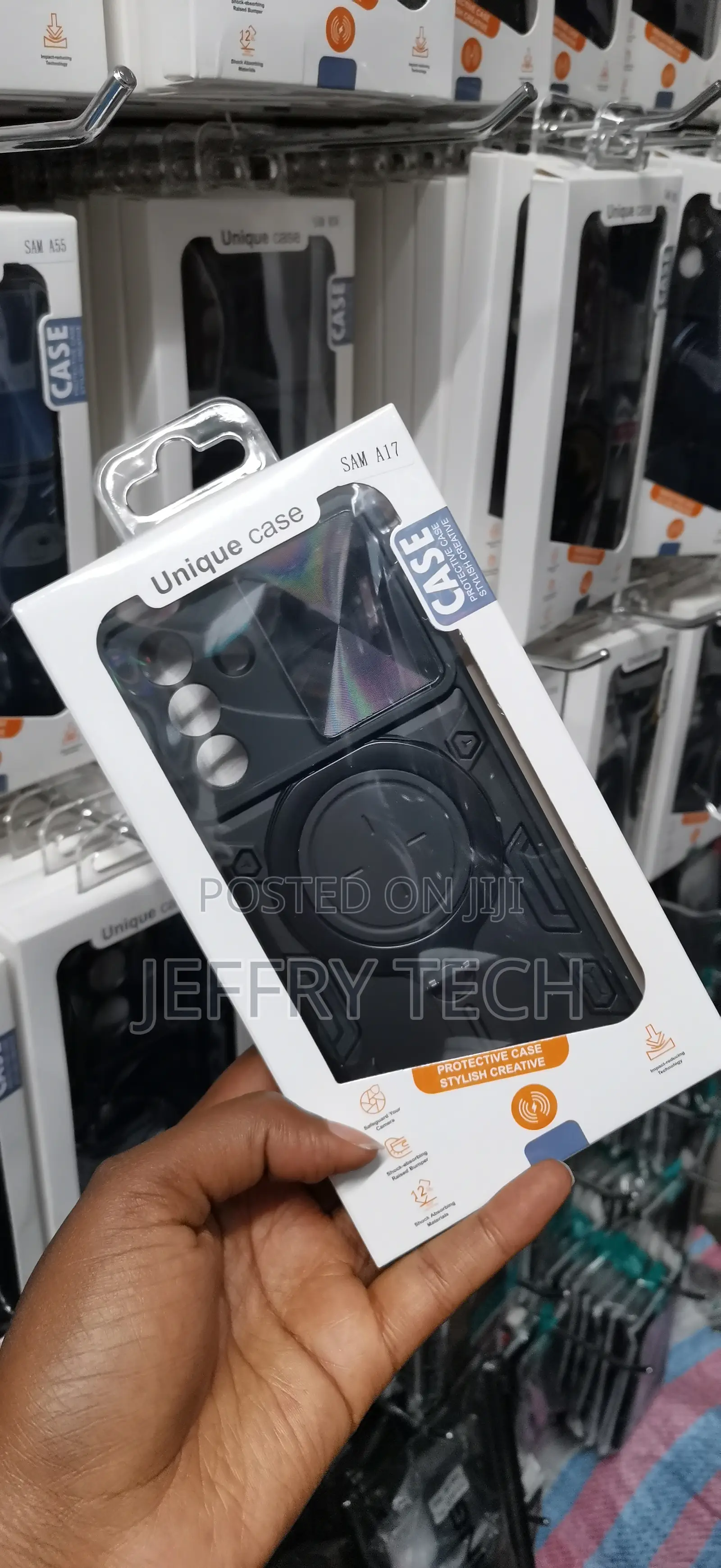 Carst Samsung Galaxy A17 Magsafe Ring Camera Lens Slide Hard Case