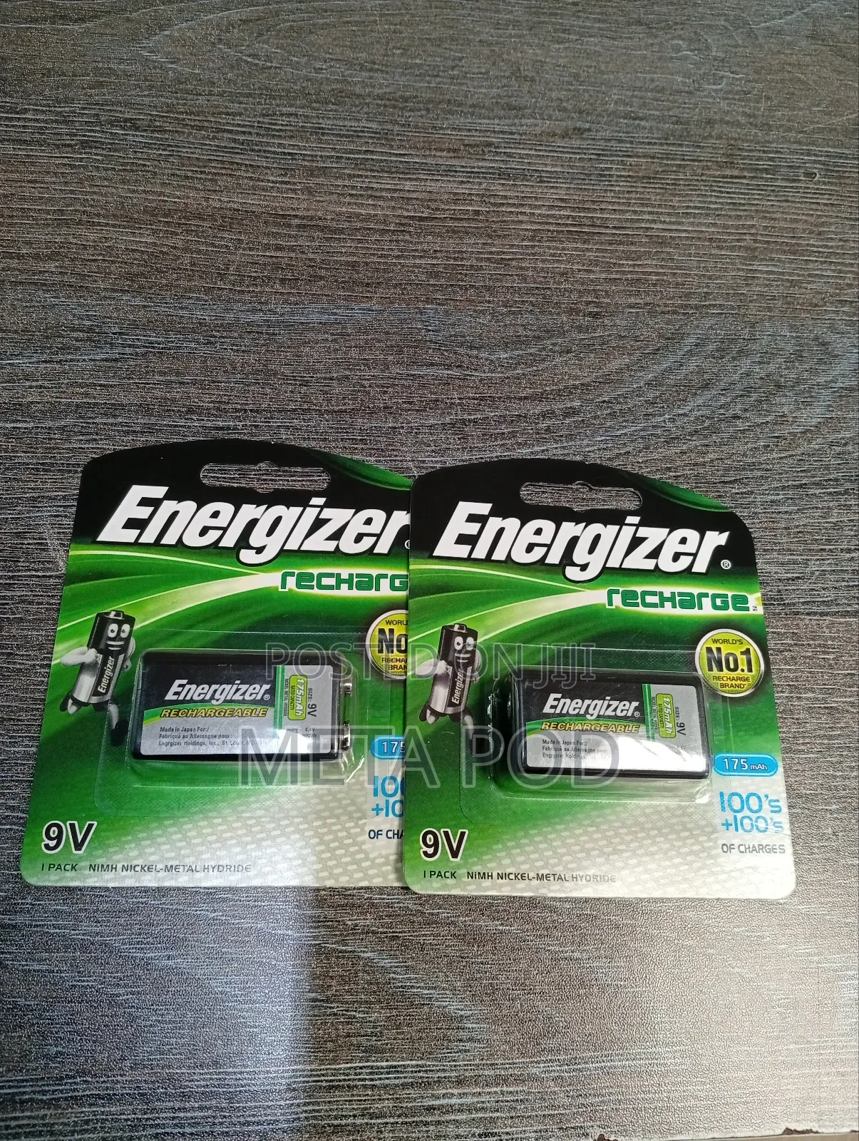 Enegizer Rechargeable 9v Battery