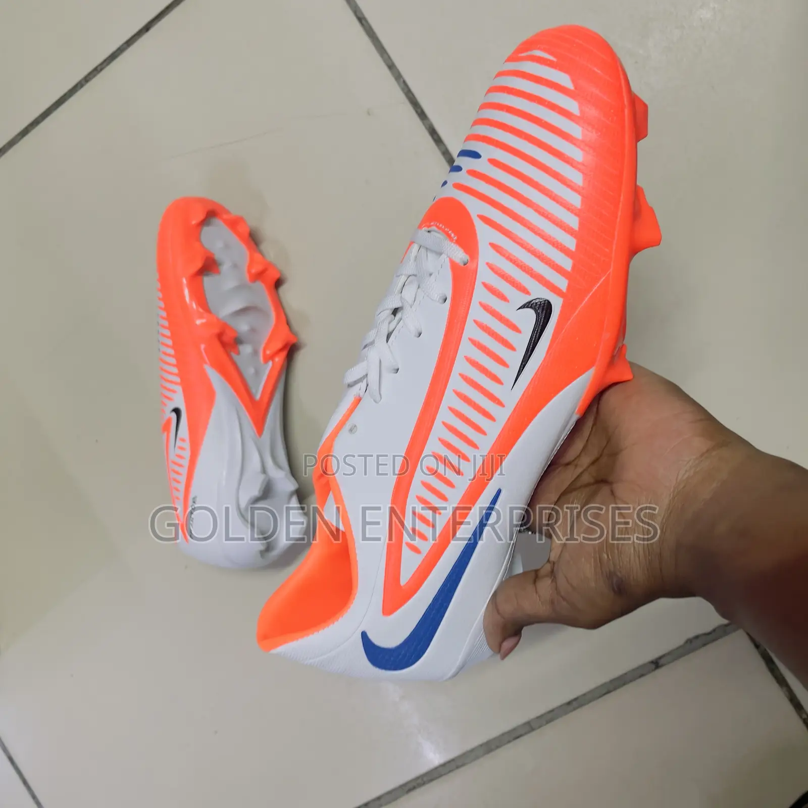 Orange White Nike Football Boots 40-45