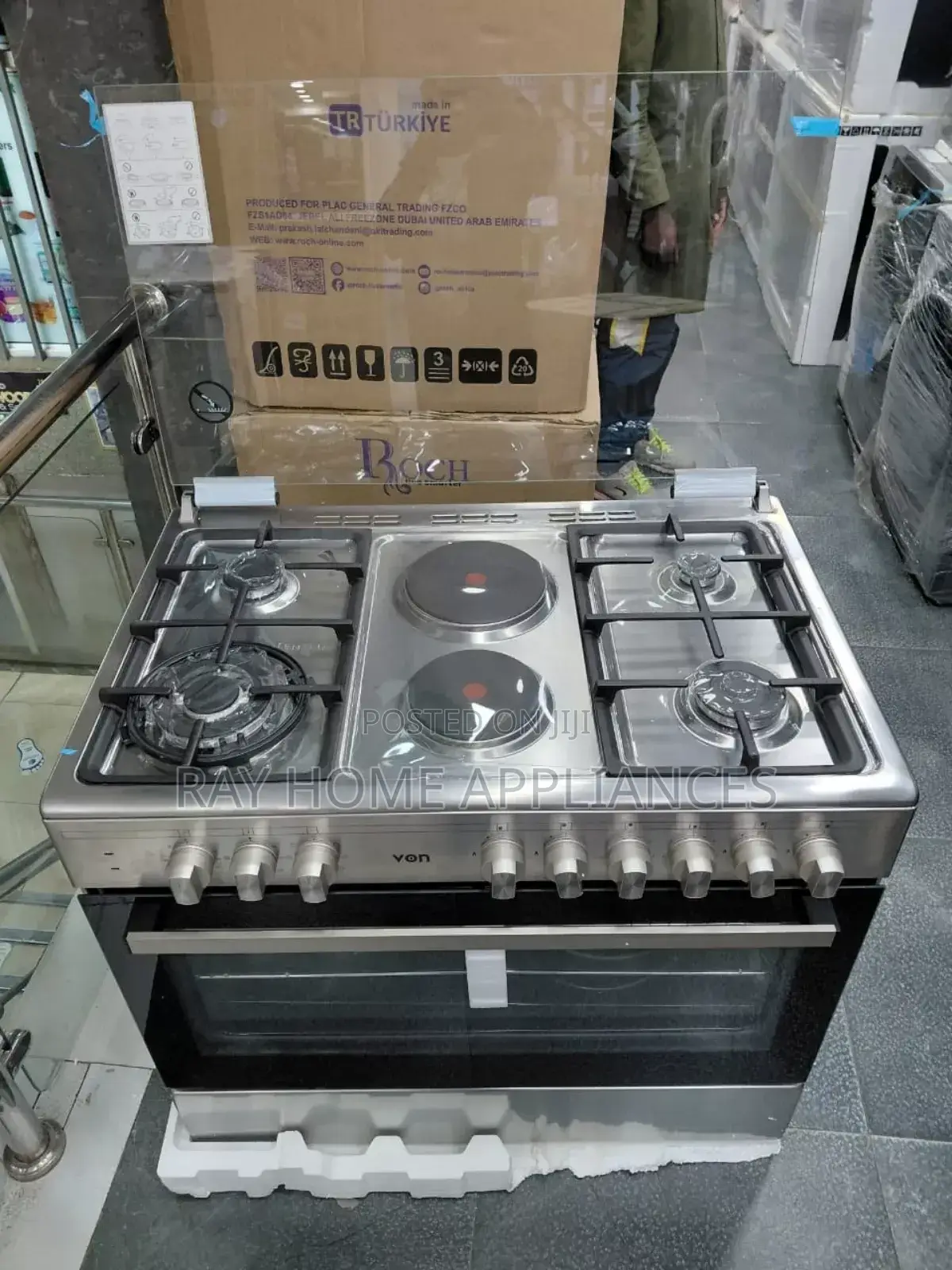 Von Cooker 90cmby60cm 4g+2e Standing Cooker Full Oven (Vcf964271fsx)