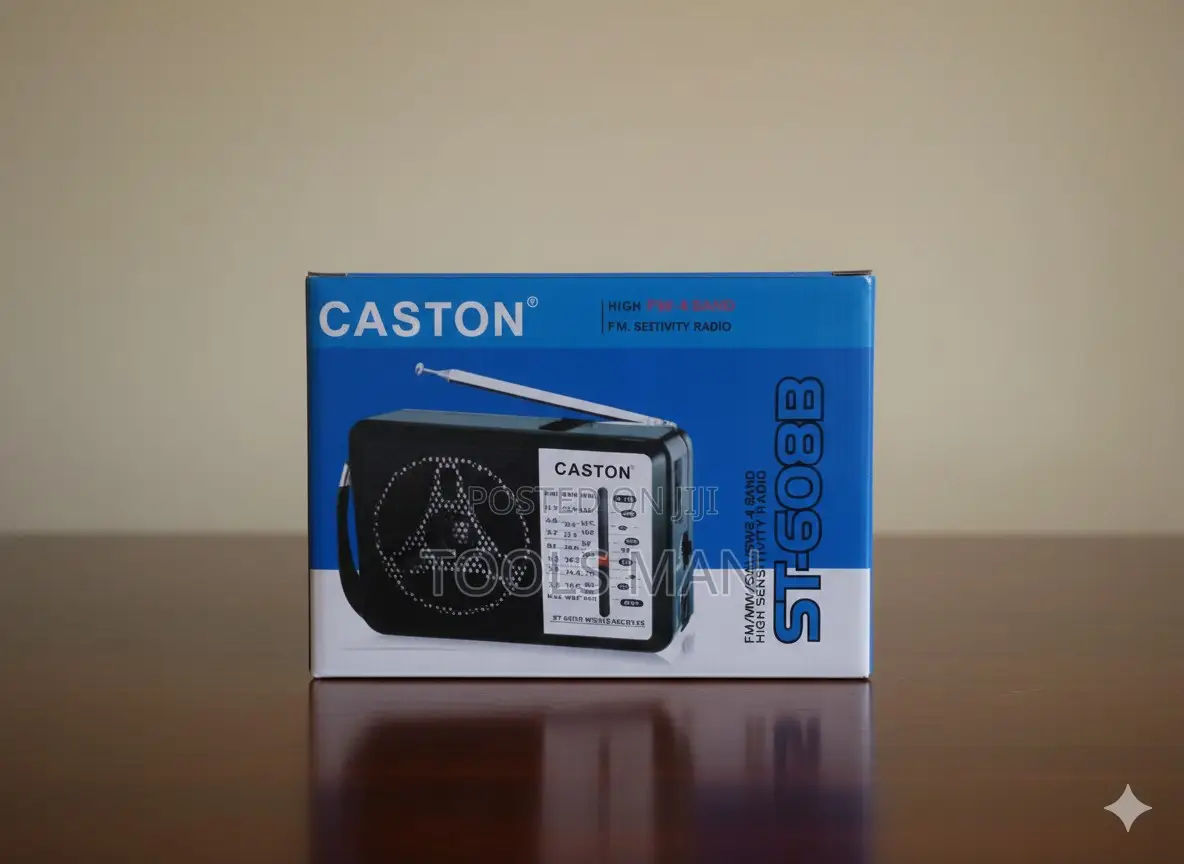 Caston St-608b Portable 4-Band Radio(Fm/Mw/Sw) Hi Sensitivity Receiver