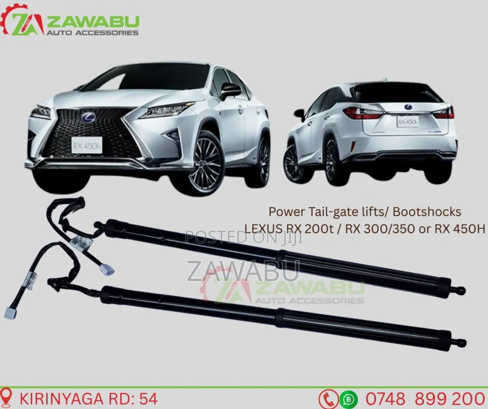 Electric Bootshocks Lexus Rx 450h, Rx350, Rx 300 2016- Onwards