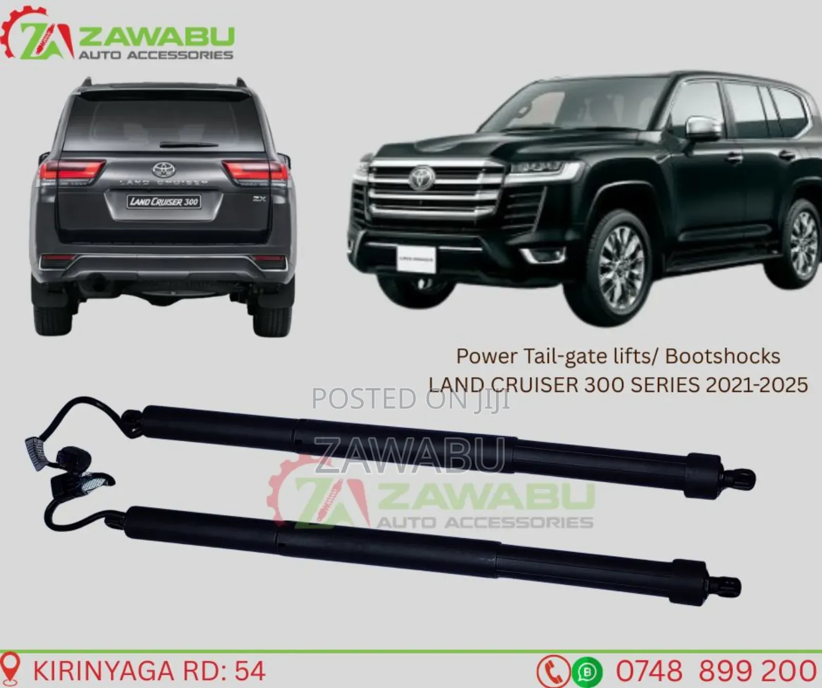 Electric Bootshocks Land Cruiser 300 Series
