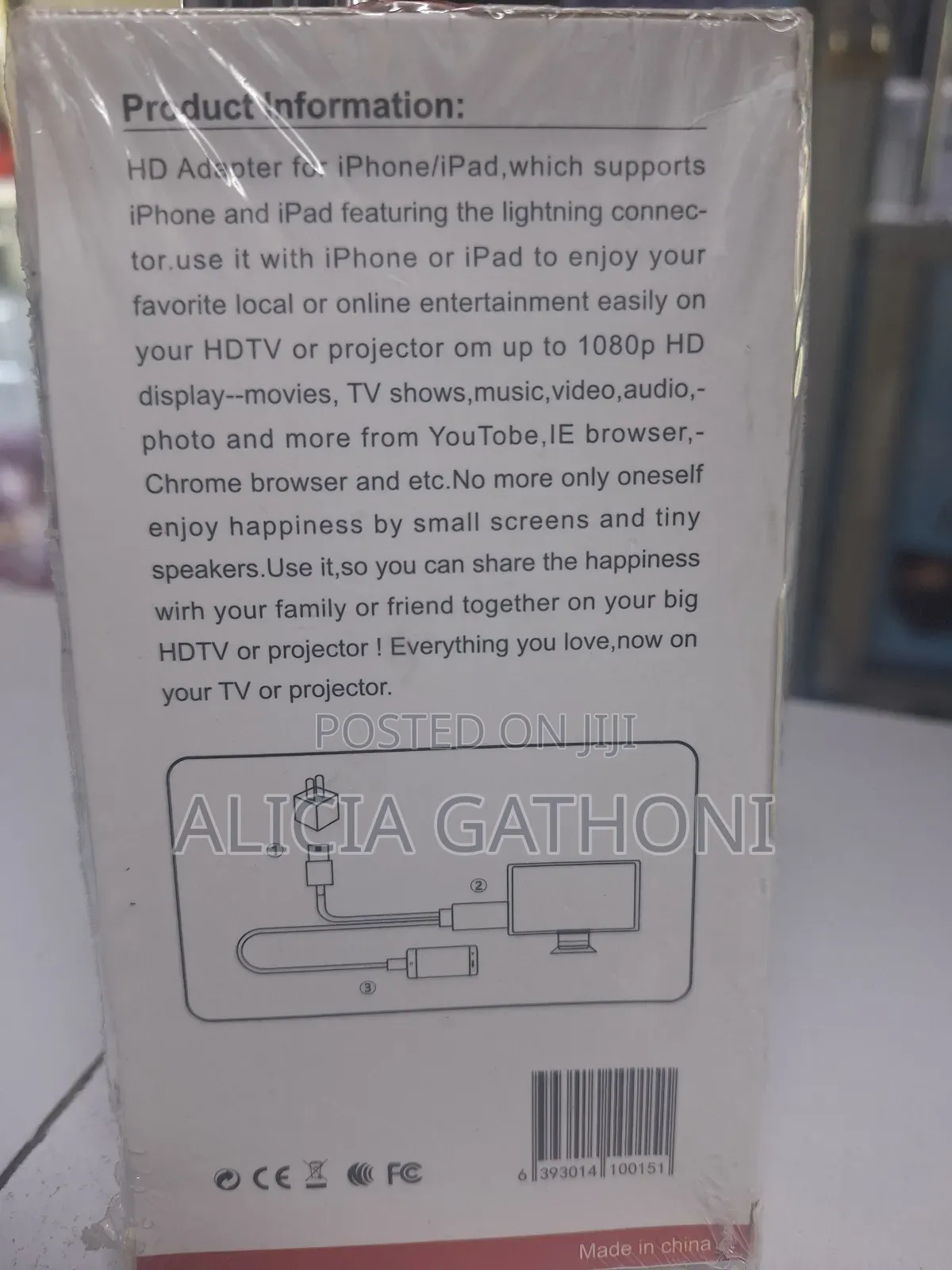 2m iPhone /iPad to Hdmi Cable