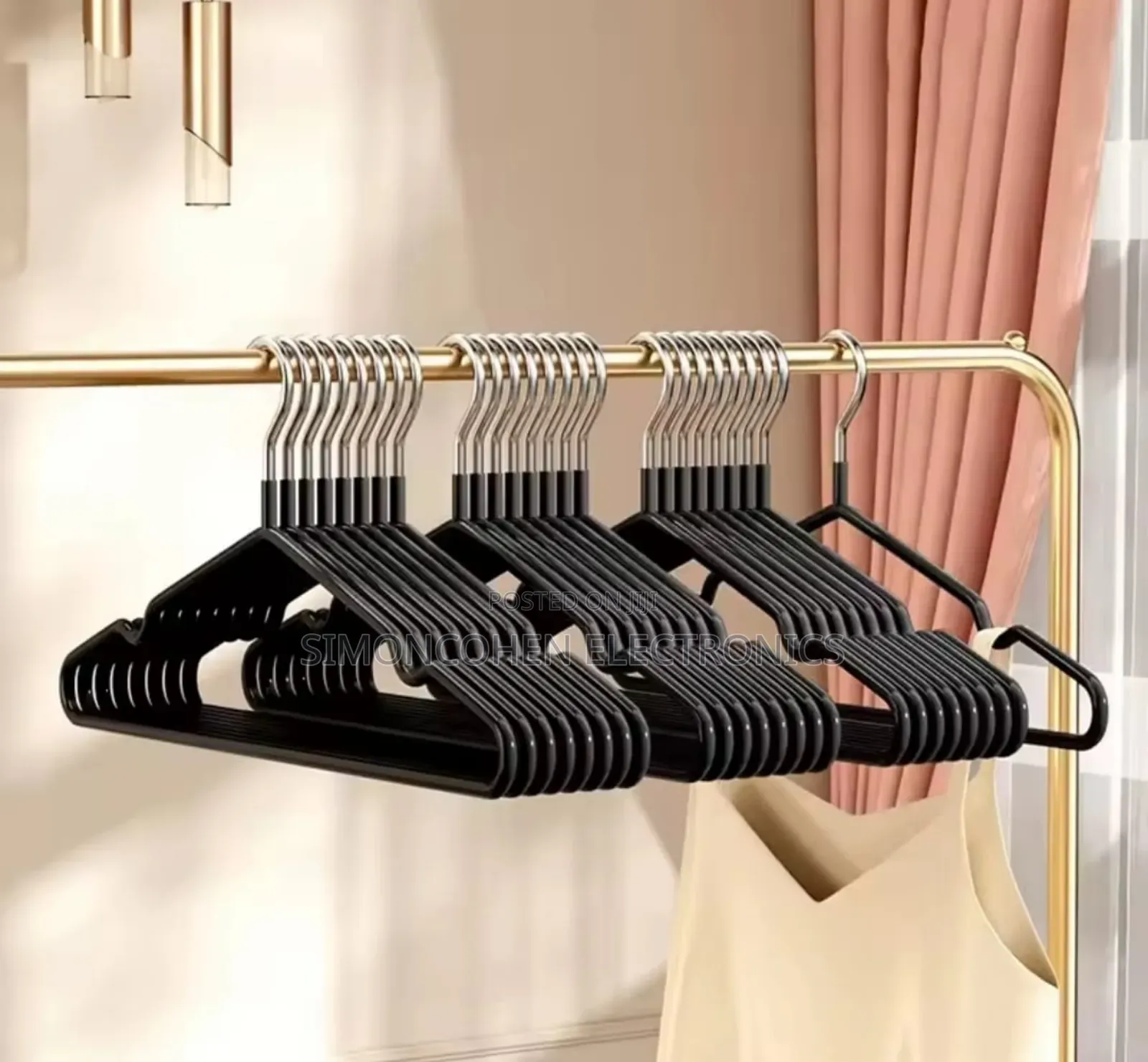 10pcs Clothes Hangers With Antislip Stainless Steel