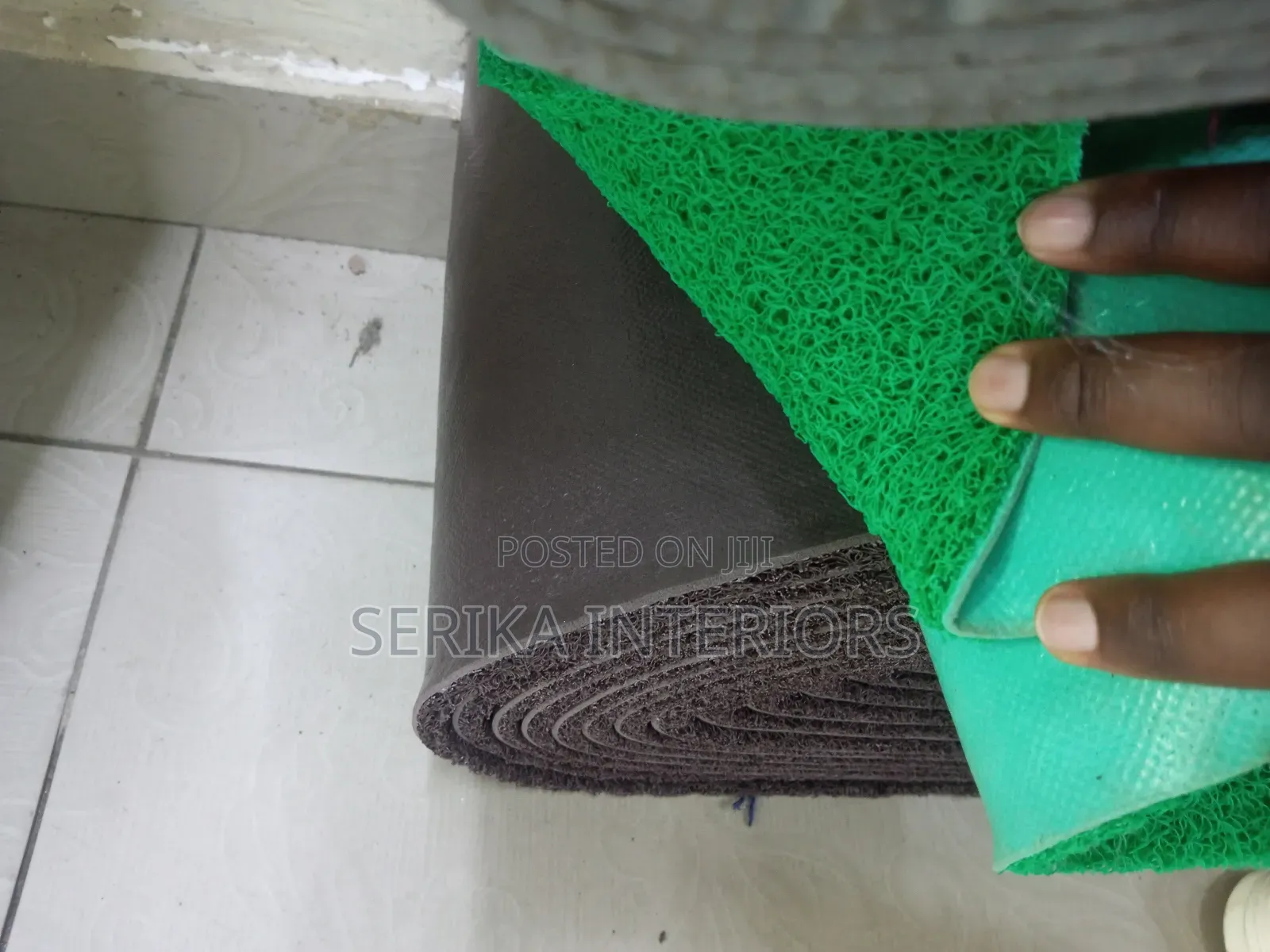 Green Spaghetti Mats Environmental Friendly Rubber Mats Spaghetti