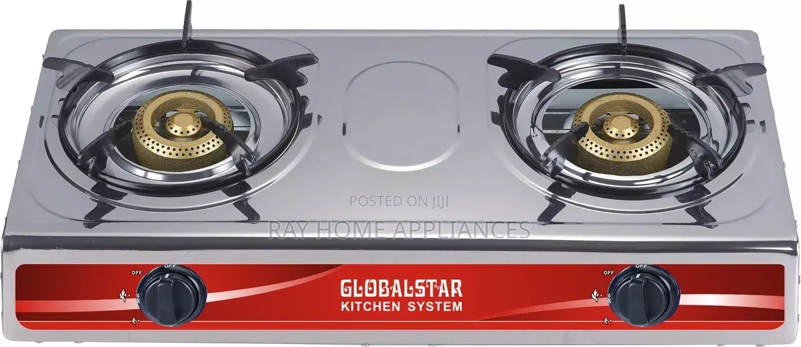Globalstar 2 Burner Stainless Steel Table Top Cooker