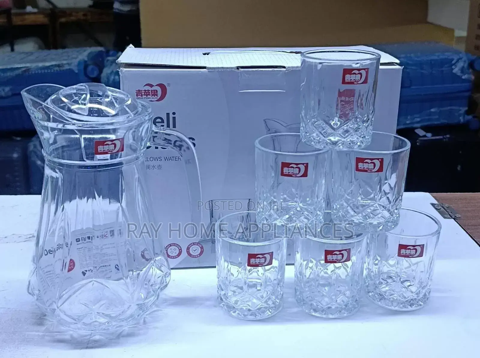 7pcs Quality Jug Set 
1.6 L Jug
218 Ml Glasses