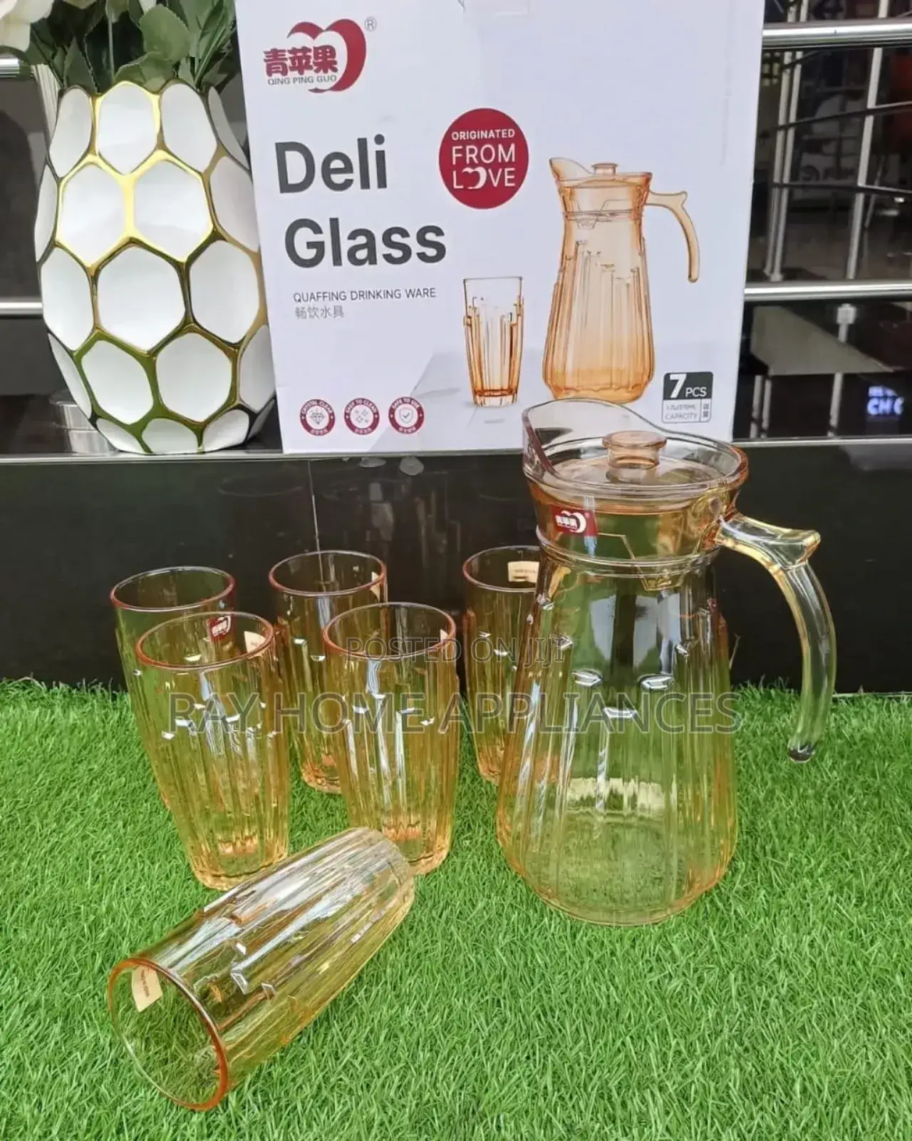 Deli Jugset
6pcs 370ml Glasses 
1.7l Jug