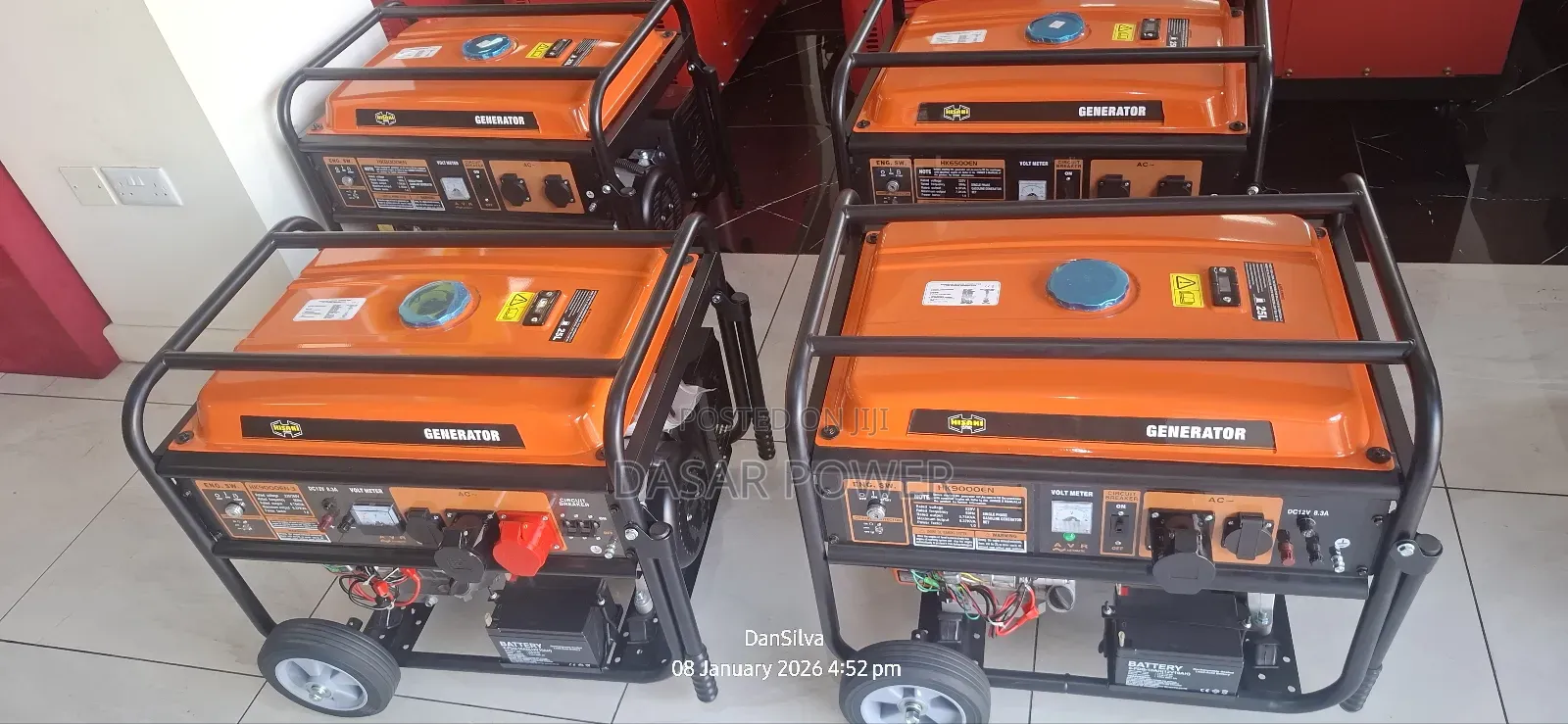 9kva Hisaki Petrol-powered Portable Generator