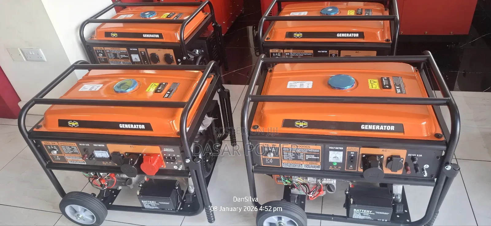 9kva Hisaki Petrol-powered Portable Generator