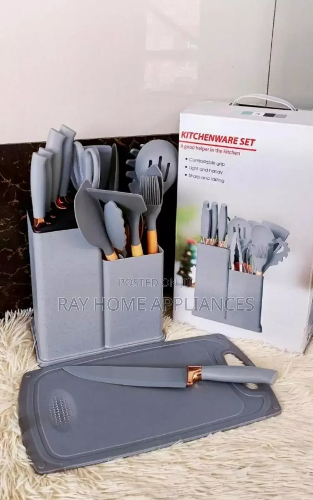 19pieces Executive Silicone Spoons Color: Grey