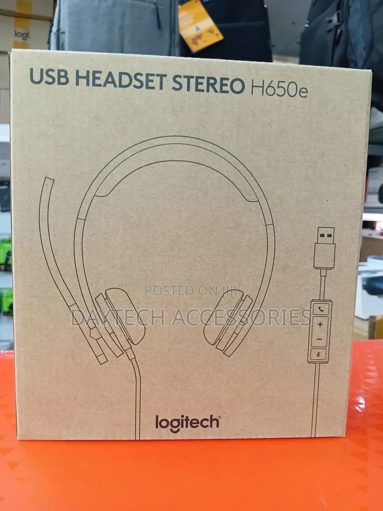 Logitech H650e Usb Wired Headset - Black