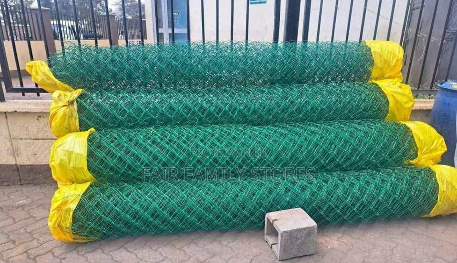 Green Pvc Coated Chainlink Wire  6feet