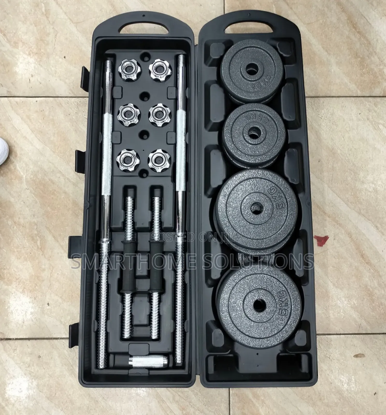 50kgs York Dumbbell Set With Barbell