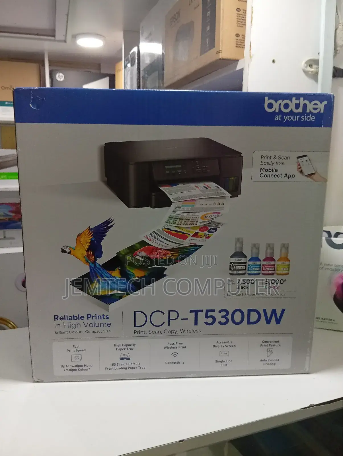Brother DCP-T530dw 3-in-1 Ink Tank Wireless Printer