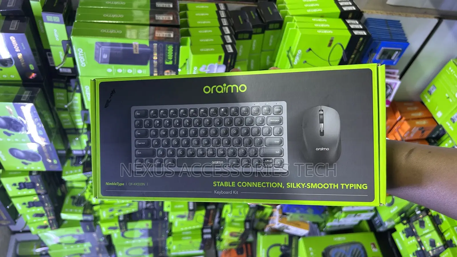 Oraimo Nimble Type of-Kk500n - Slim Wireless Keyboard,Fast Typing