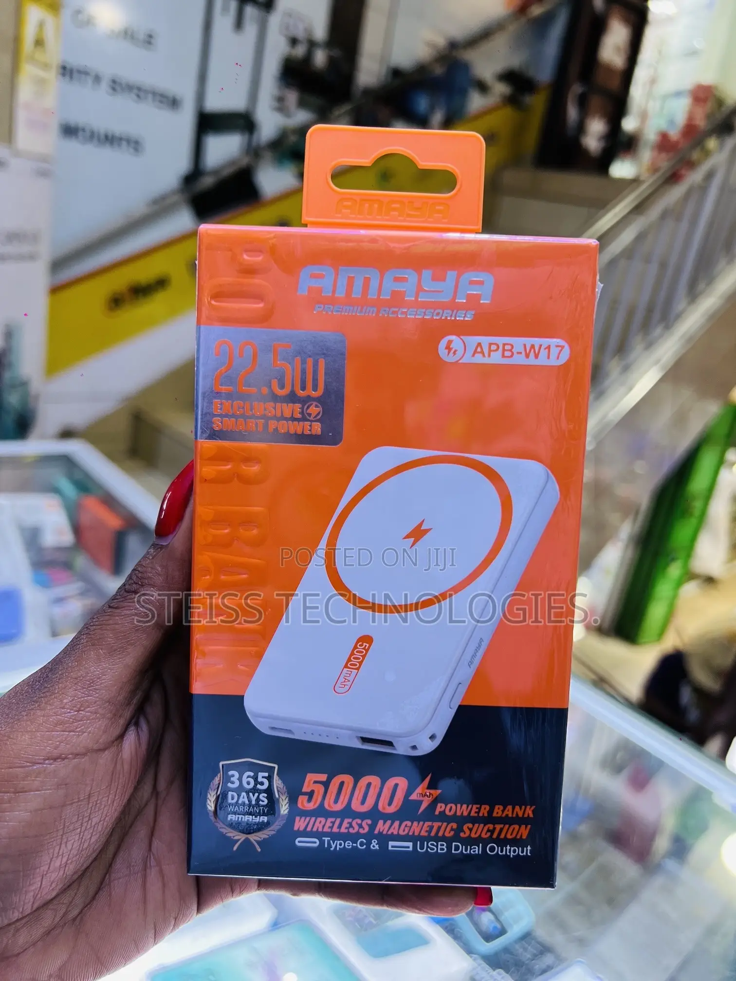 Amaya Magnetic Wireless 5000mah Powerbank