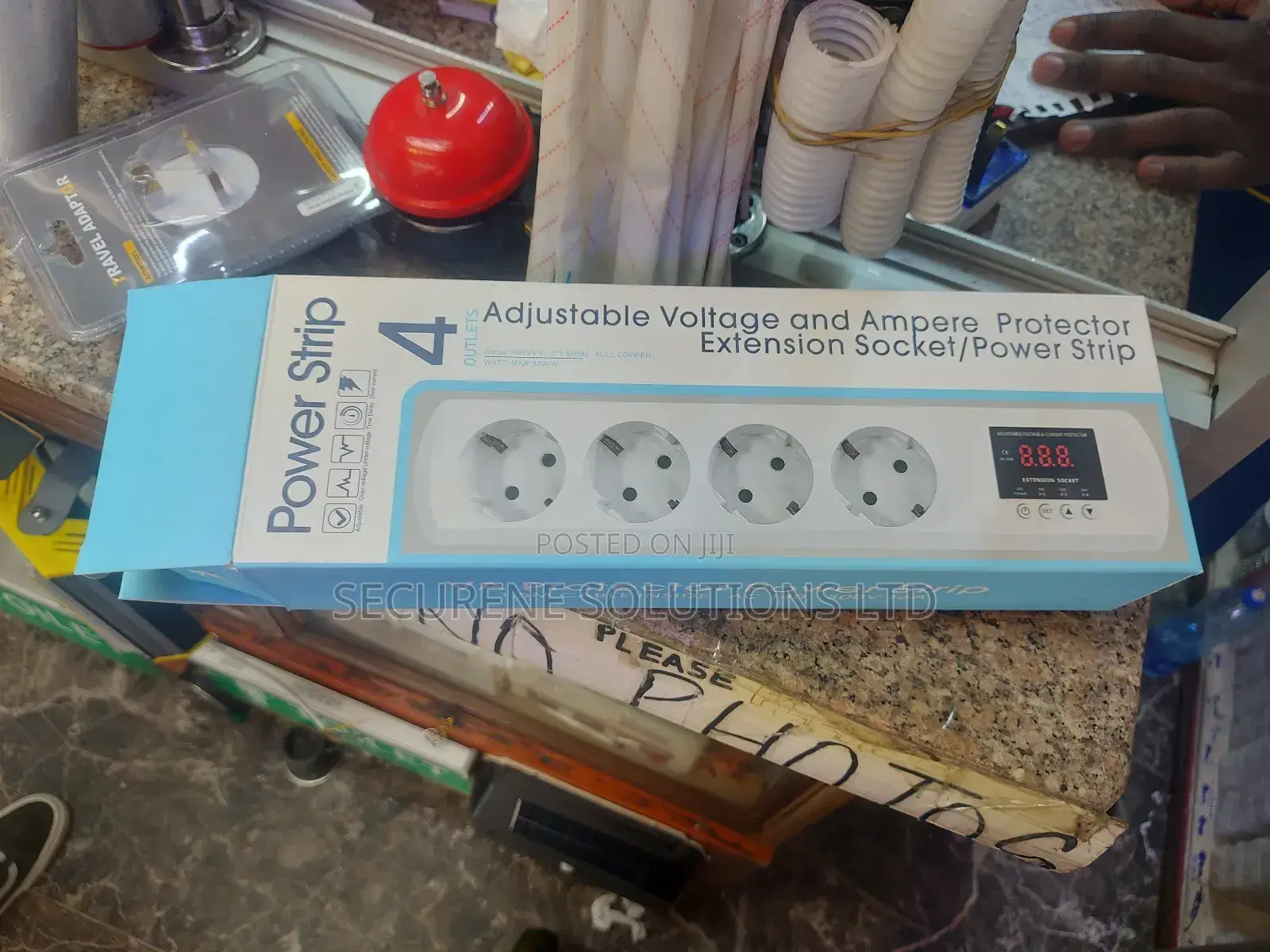 Adjustable Voltage And Ampere Protector Extension Socket.