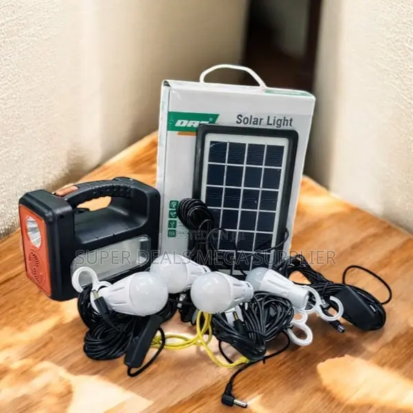 Dat At-9011b Solar Lighting System With Usb Mobile Charging Support