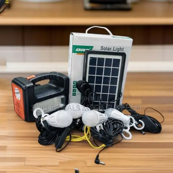 Dat at-9011b Solar Home Kit With High Capacity Battery