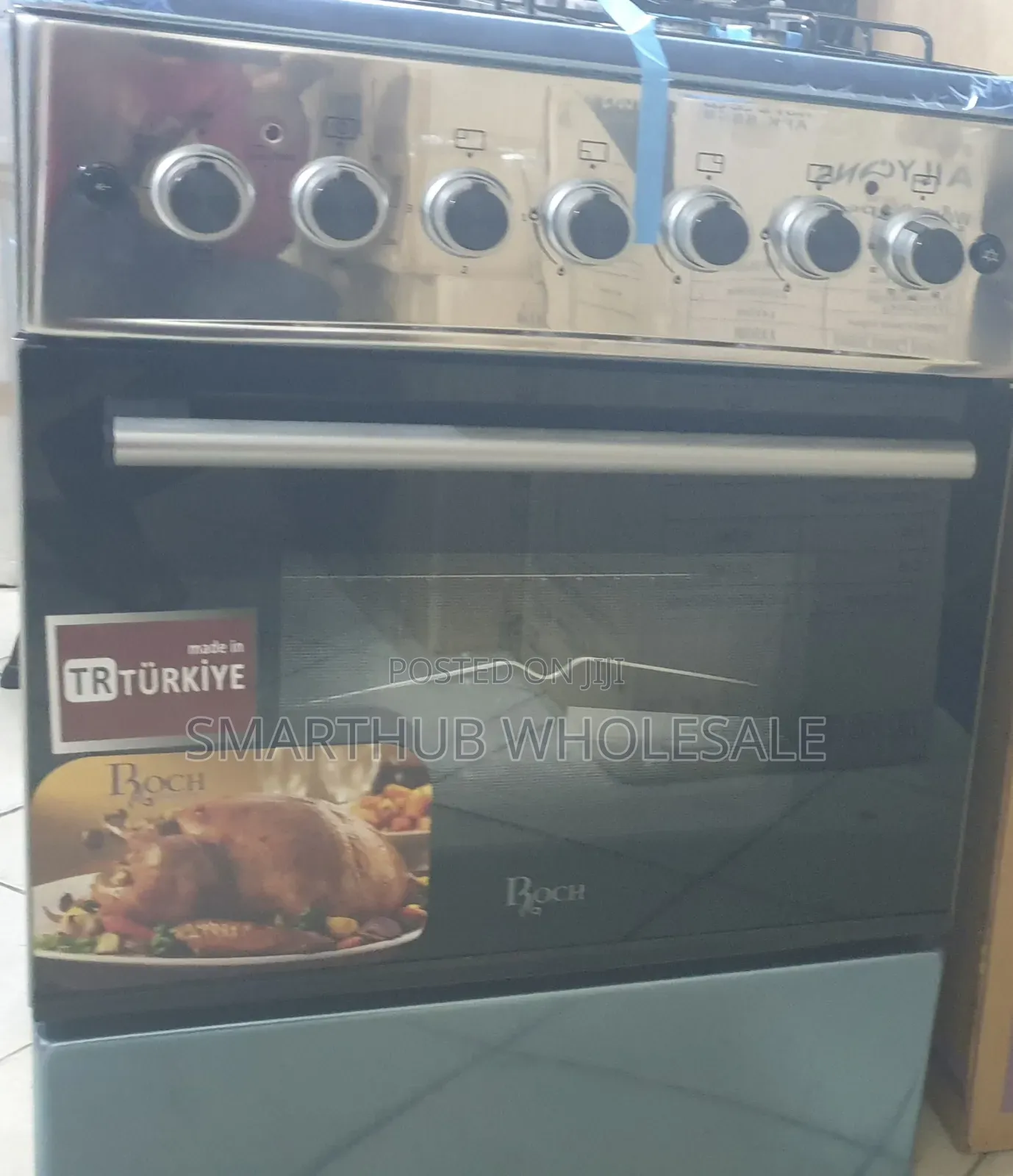 Turkey Model Roch 60x60 Standing Cooker 3 Gas + 1 Electric Oven