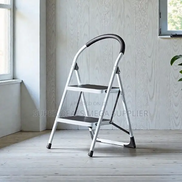 Non Slip Portable Aluminum 2 Step Ladder Stepladder for Everyday Use