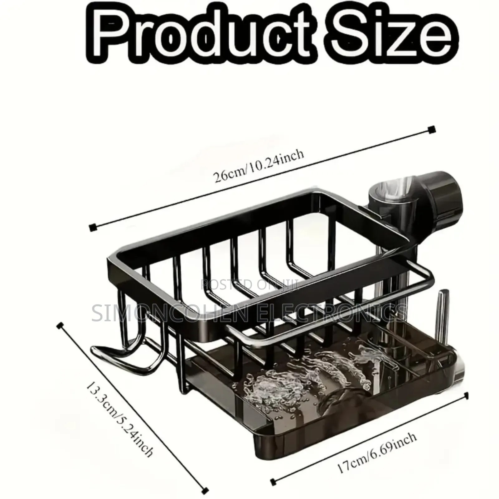 Aluminum Kitchen & Bathroom Sink Organizer