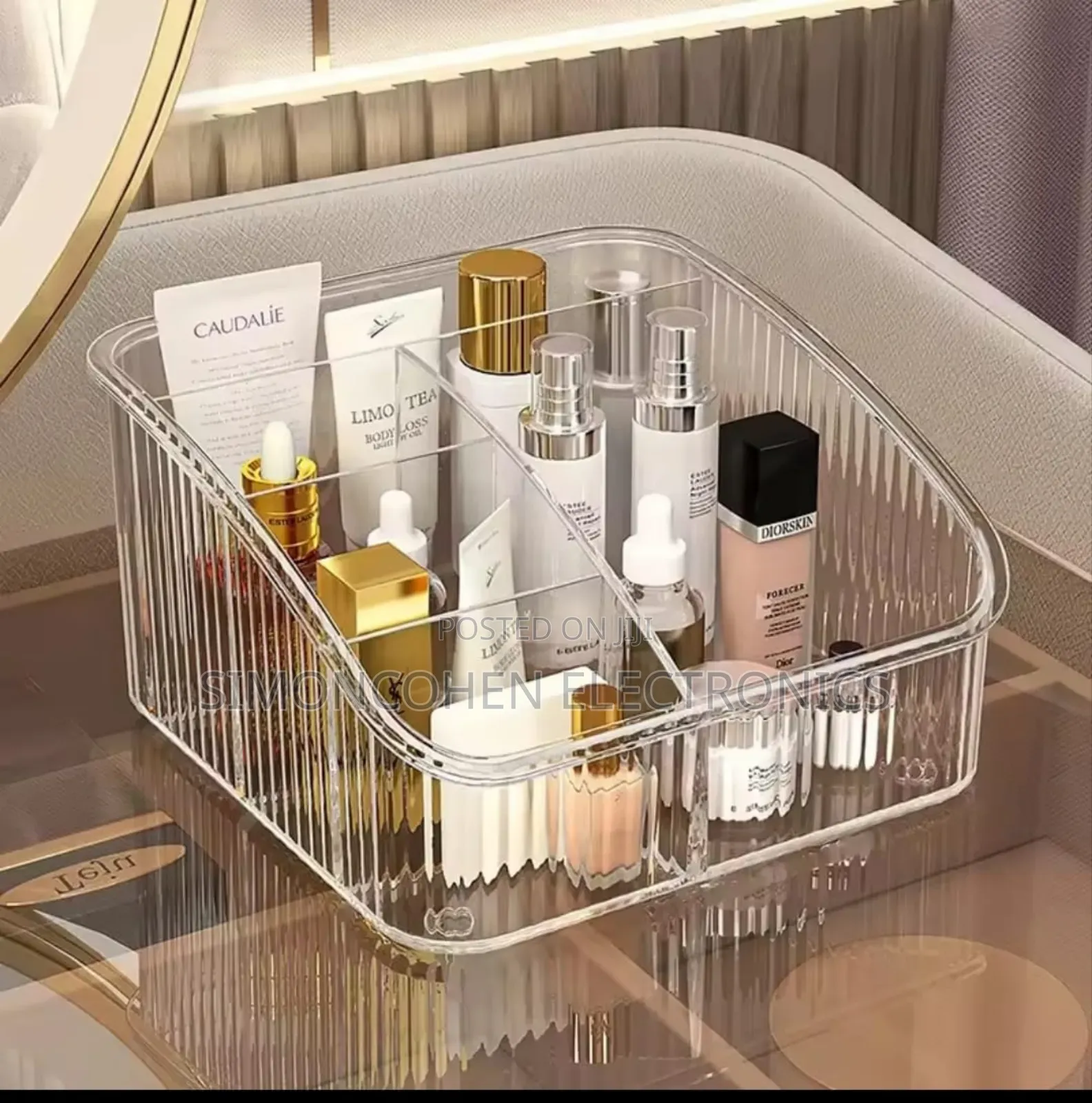 5 Grid Remote/Cosmetic Organiser