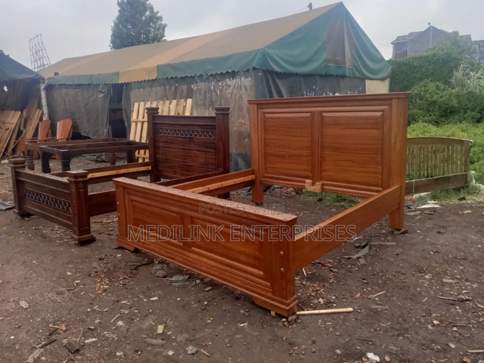 Vansb Queen Size Beds Mahogany