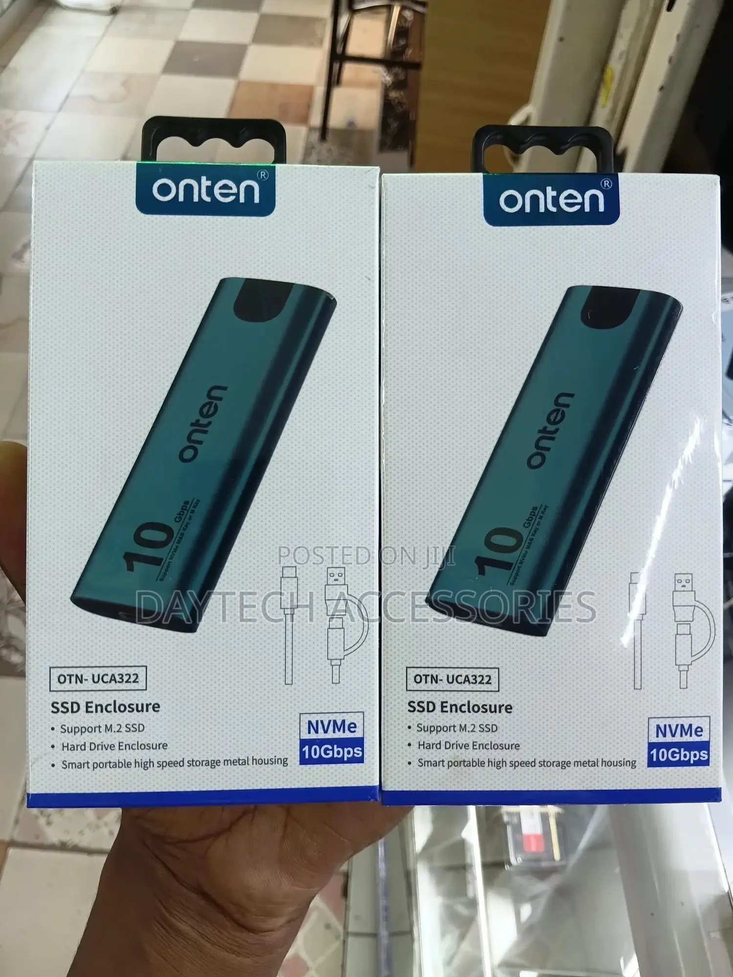Onten Uca322 M.2 Nvme SSD Enclosure Usb-C 3.2 Gen2