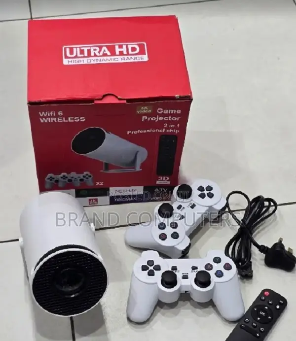Hy300 Mini Projector With 2 Game Controller 3d Video Game Console