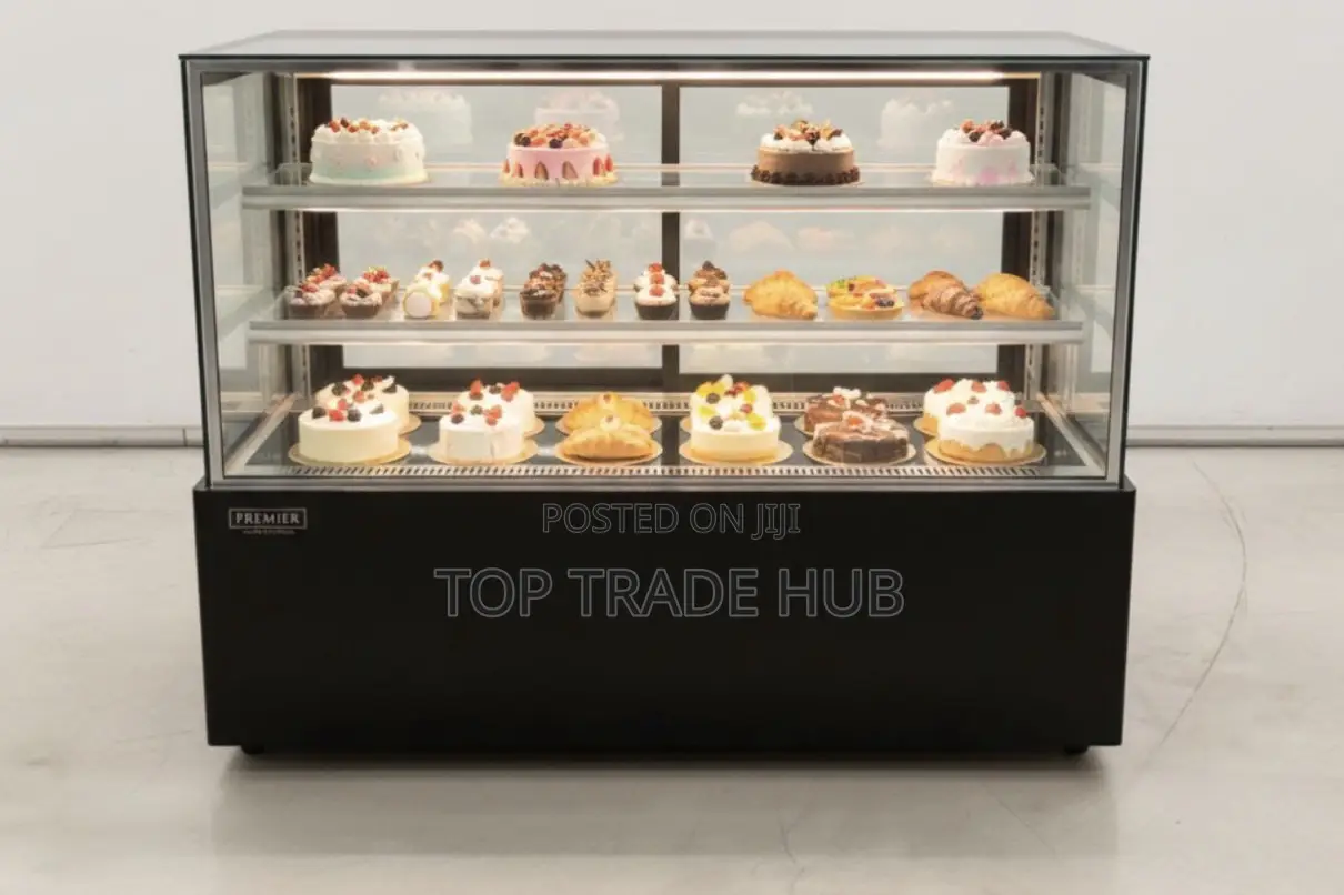 Premier Black Cake Display Cabinet 1.5 Meter