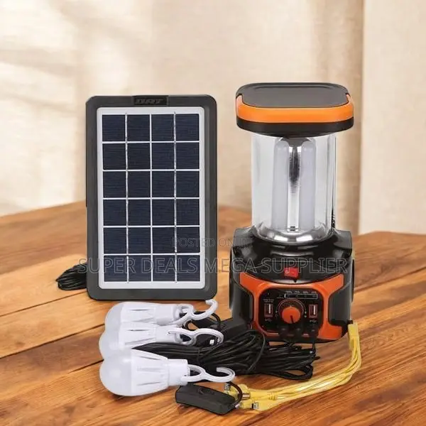 Dat-at 9016b Solar Home Lighting System With Fm Radio and Usb Charge