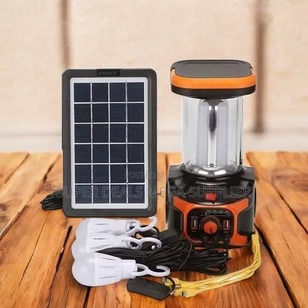 Dat at 9016b Solar Power Kit With Usb Phone Charging and Fm Radio