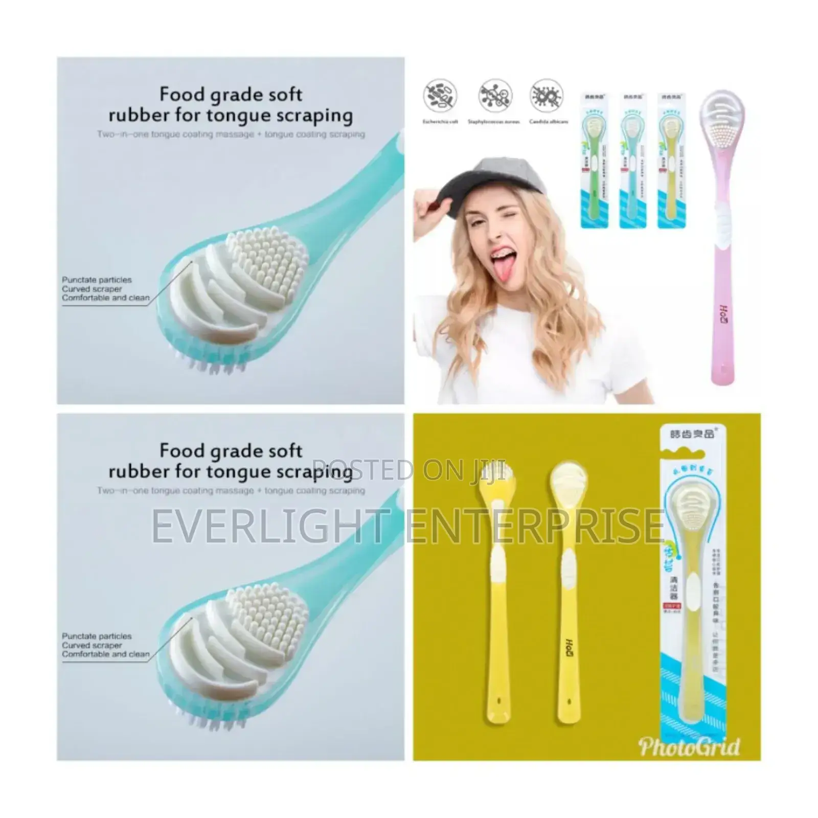 Double Sided Silicone Tongue Cleaner