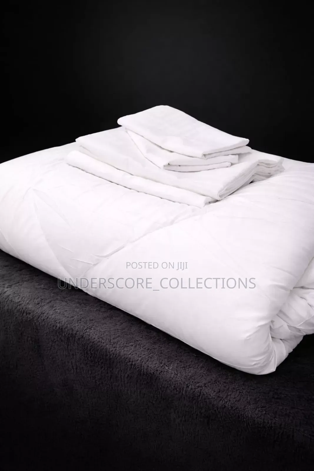 White Striped Duvet Set
