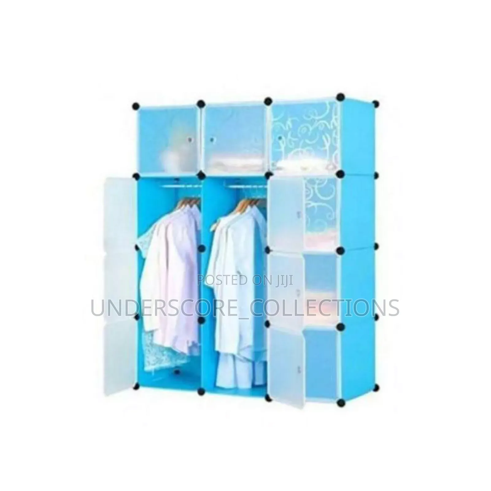 3 Column Plastic Portable Wardrobes