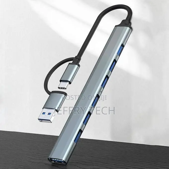 7 Port Usb-C Hub Usb 3.0 Type-C Multi Splitter Expander for Pc