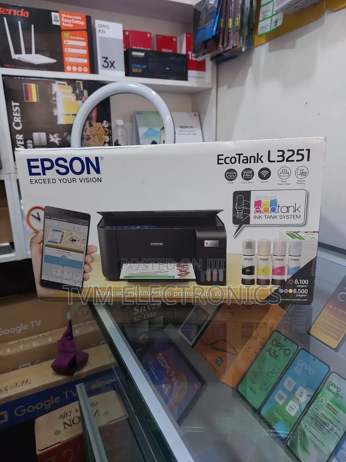Epson Ecotank L3251 A4 Wi-Fi All-in-One Ink Tank Printer