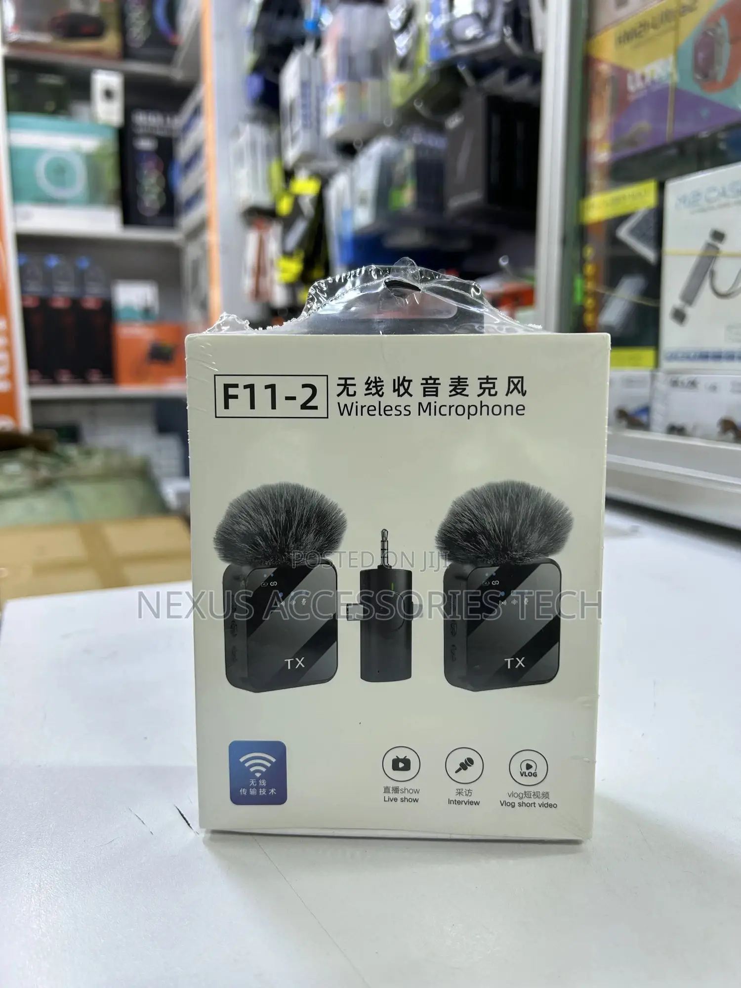 F11-2 Lavalier Mic- Clear Plug Play Audio
