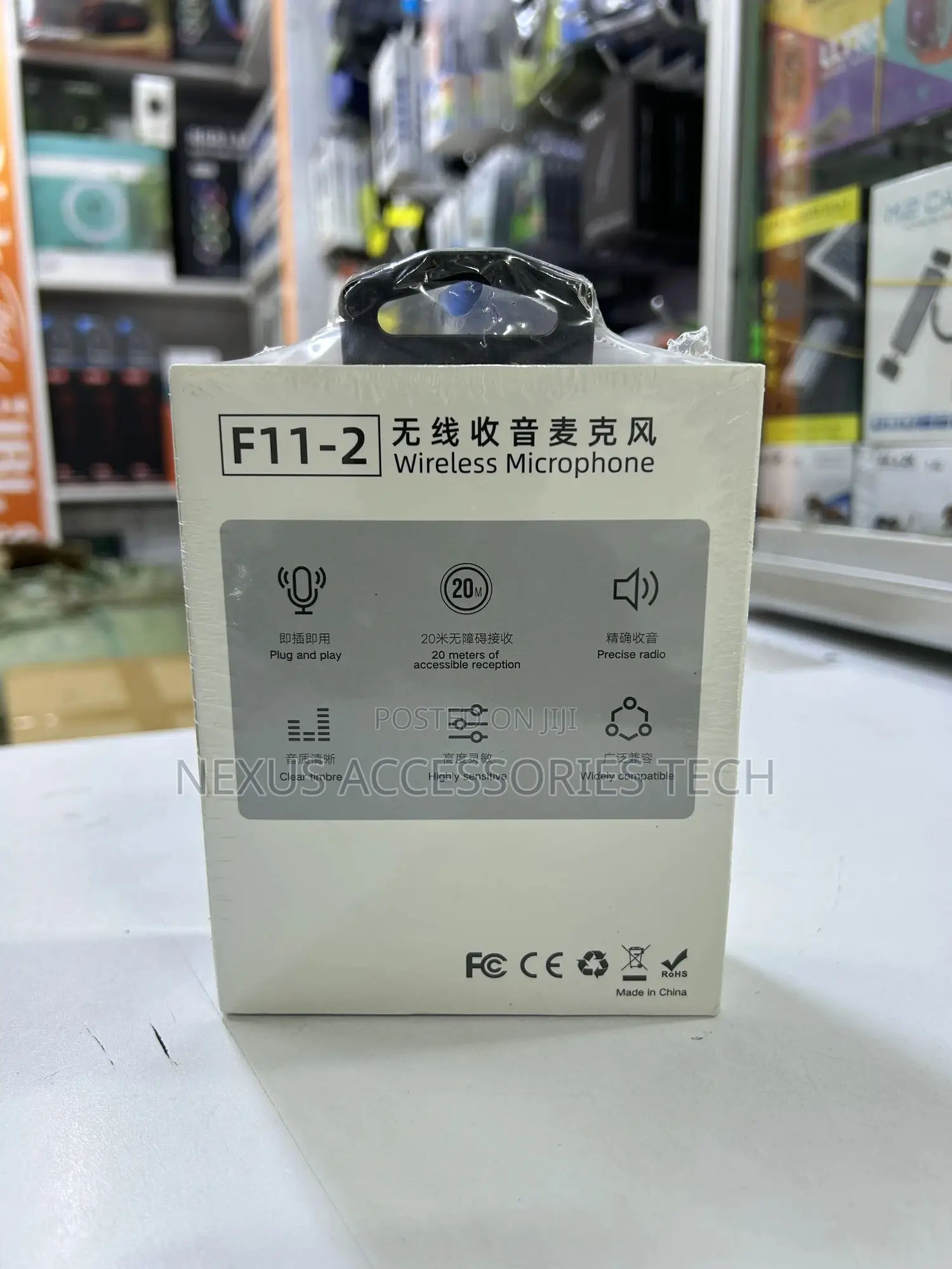 F11-2 Lavalier Mic- Clear Plug Play Audio