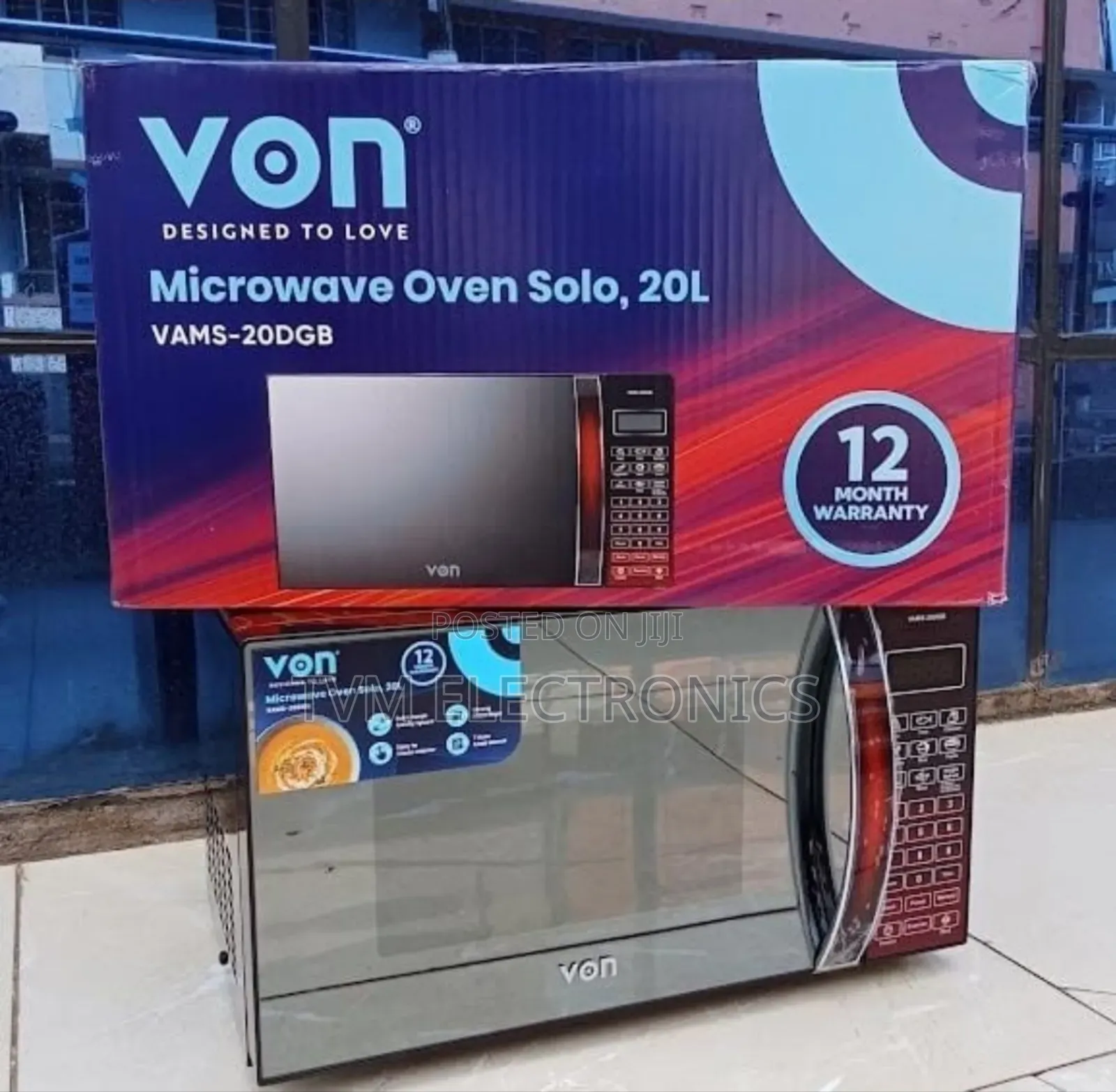 Von Vams-20dgb Solo Microwave, 20l - 700w