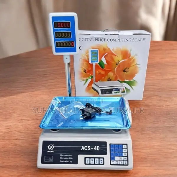 Top Quality Heavy Duty Acs 40 Led Battery Digital Weighing Scale