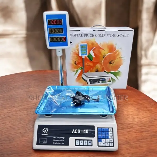 Super Quality Large Capacity Battery Acs 40 Digital Weighing Scale