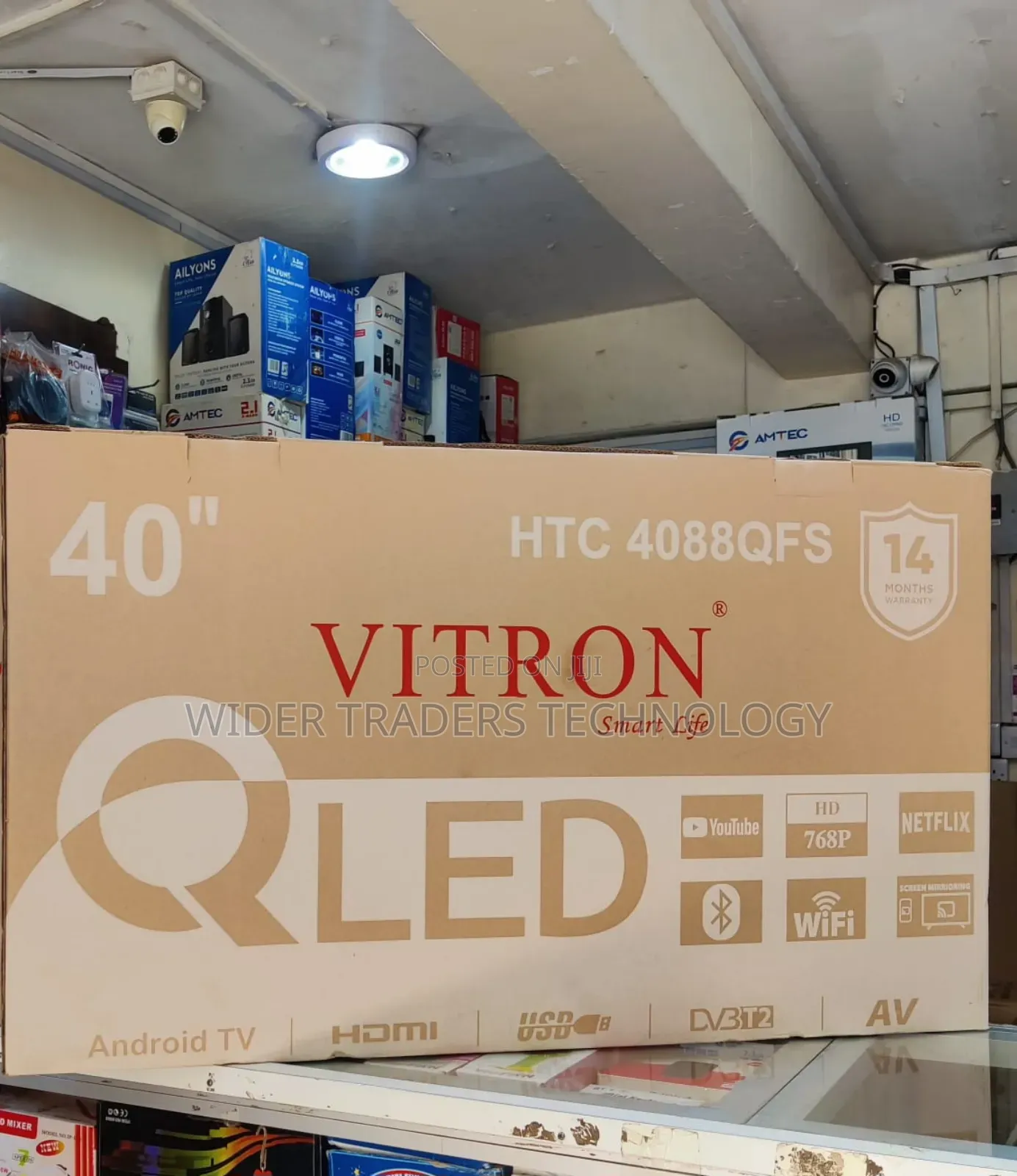 *Vitron 40" Smart Android Bt Qled