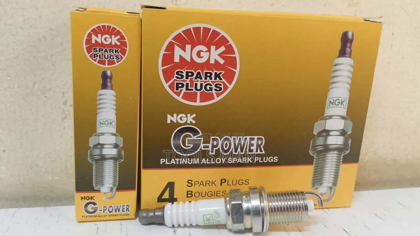 Original NGK G-Power Platinum Alloy Spark Plugs.