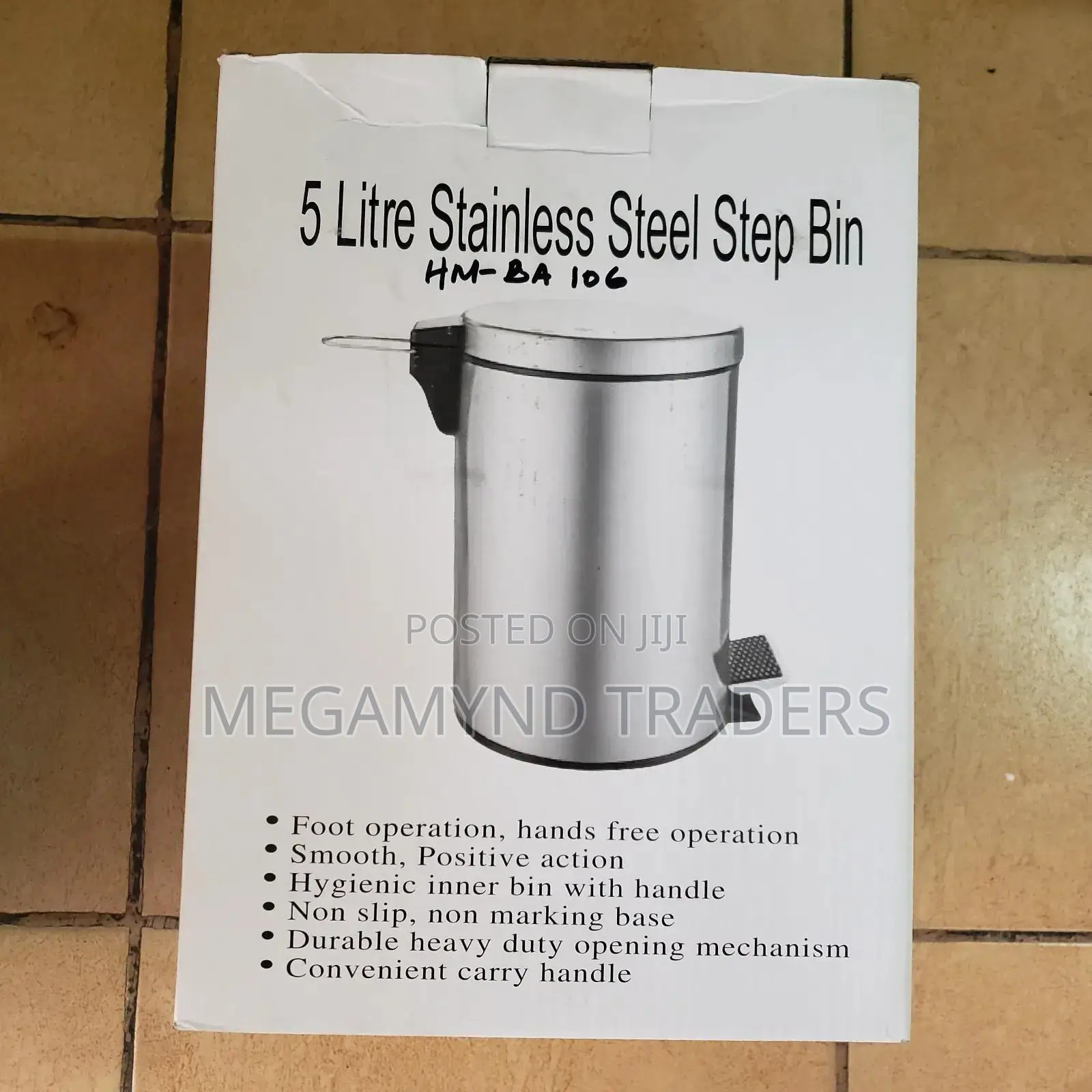 20 LTR Stainless Steel Pedal Waste Bin / Pedal Bin