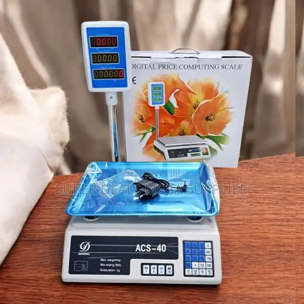 Efficient and Convenient Acs 40 Led Battery Digital Weighing Scale