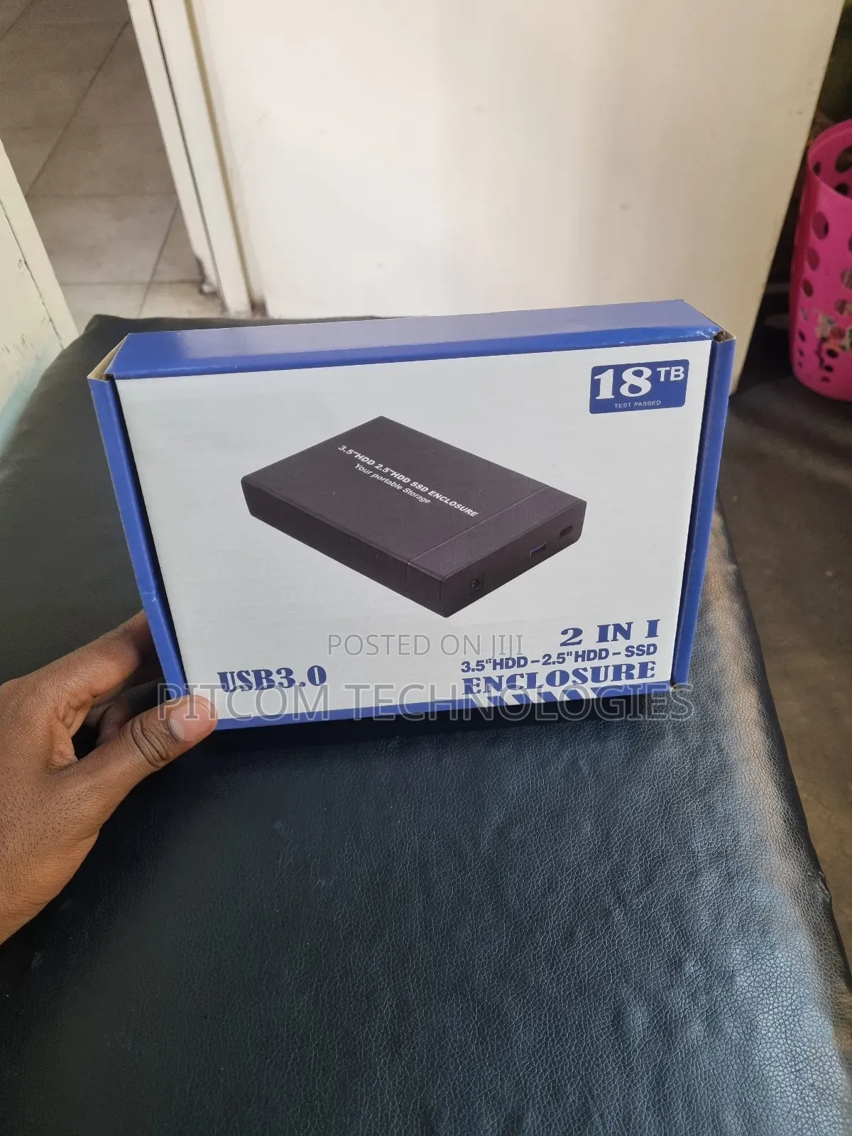 2 in 1 3.5 HDD 2.5 HDD SSD Enclosure
